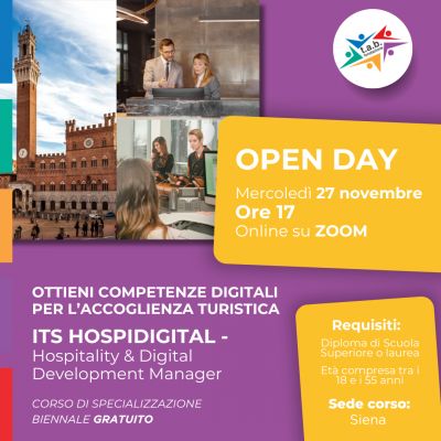 Open Day corso ITS HOSPIDIGITAL - 27 novembre