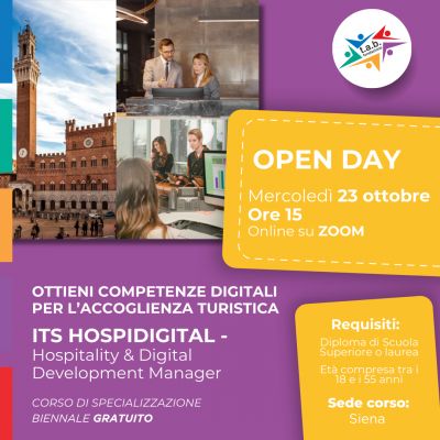 Open Day corso ITS HOSPIDIGITAL - 23 ottobre